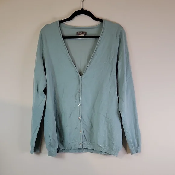 Tommy Bahama Soft Blue Silk Blend Top - Picture 1 of 5